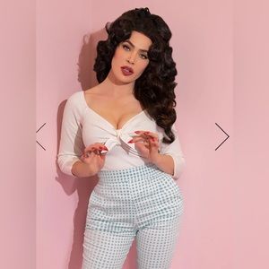 TIE ME UP TOP IN WHITE - VIXEN BY MICHELINE PITT